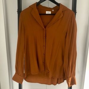Wilfred Tulum Blouse - Burnt Orange - XS